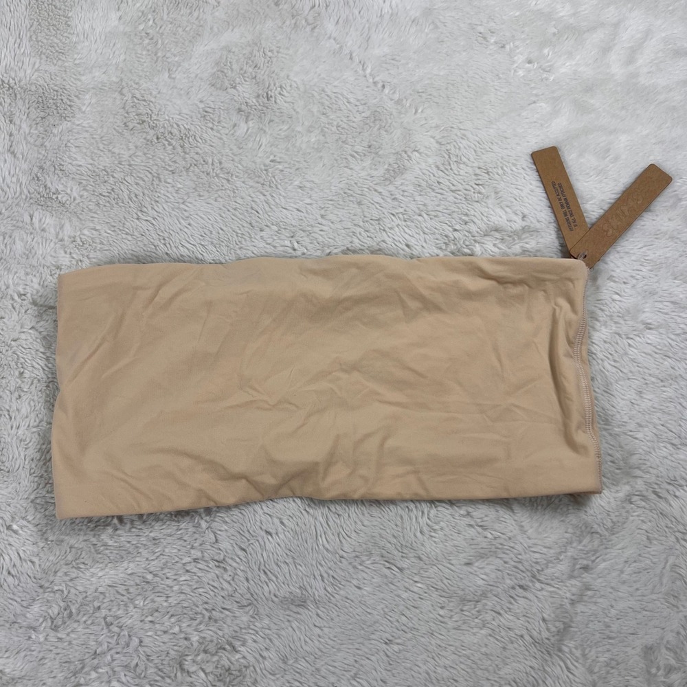 Skims Women's Fits Everybody Bandeau Bra Sand Tan NWT BR-BND-2026 Size Large NWT
